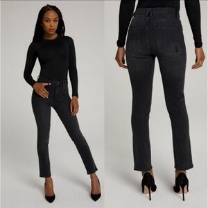 Good American Good Classic Skinny Jeans Black114 Size 30 High Waist